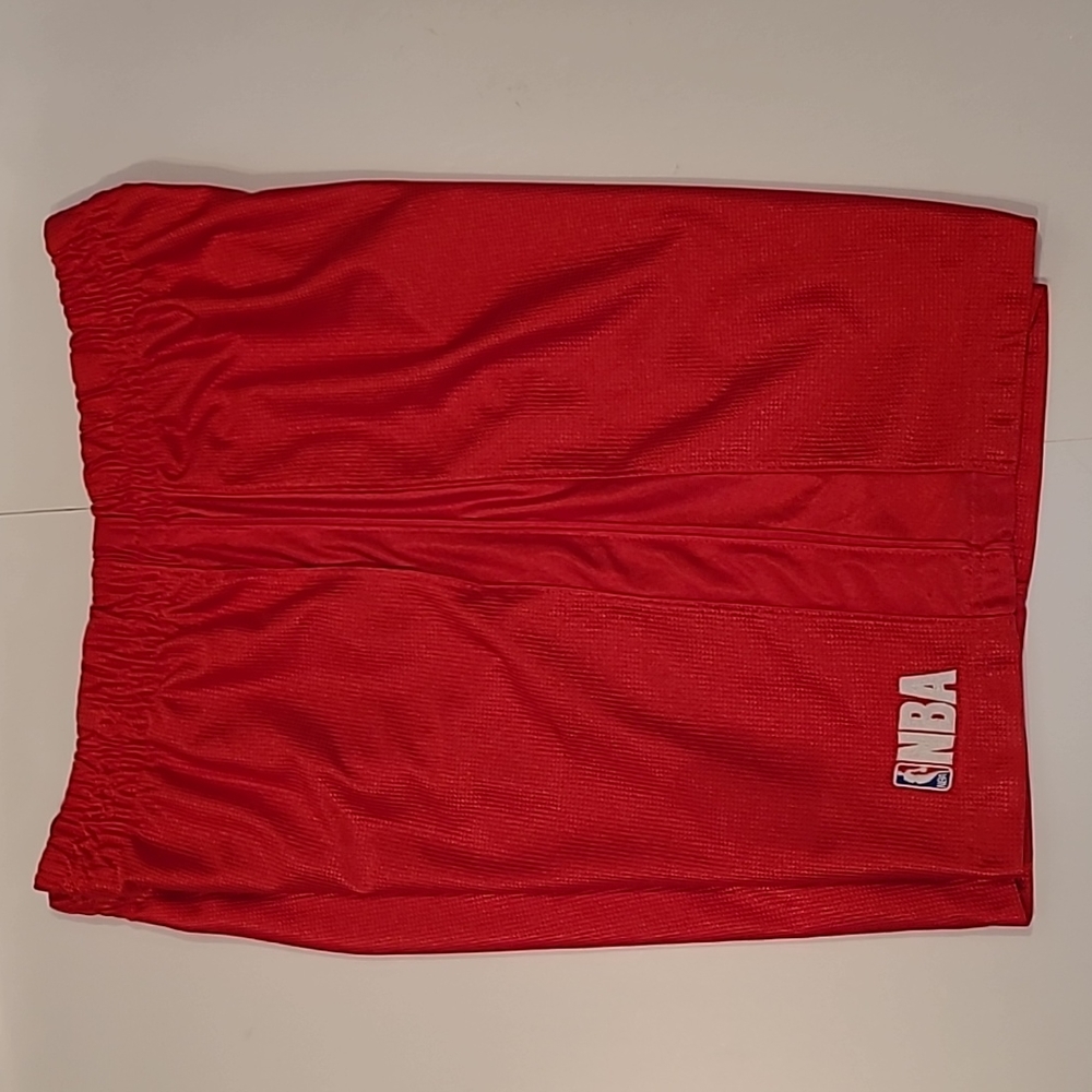 Red Satin NBA Basketball Shorts